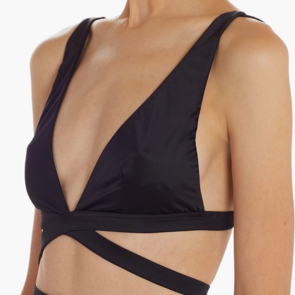 VERSACE MEDUSA STRAPPY WRAP BIKINI TOP SIZE 5 (Italian 40- us XL - Picture 7 of 16